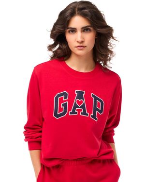 Gap Crewneck Long Sleeve Top - Red