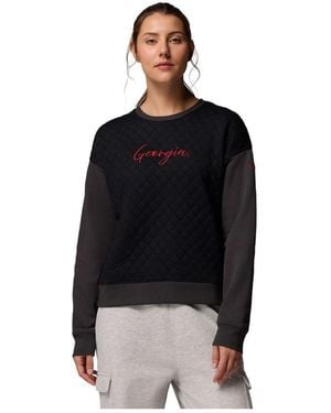 Columbia Georgia Bulldogs Collegiate Hart Mountain Quilted Sweatshirt - Black