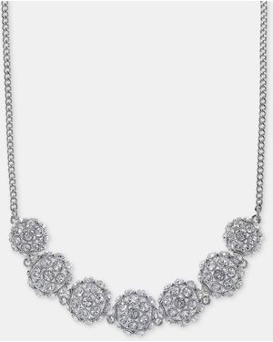 Givenchy Pave Cluster Statement Necklace - Metallic