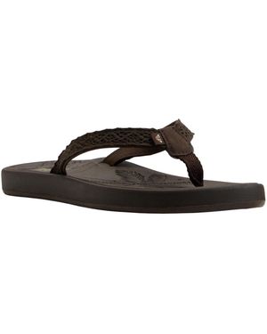 Roxy Gianna Slip-on Flat Sandals - Black