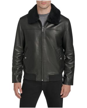 Andrew Marc Black Label Andrew Marc Label Hedland Leather Jacket - Black