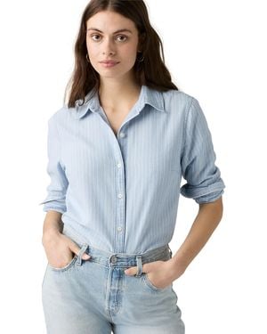 Levi's Carlile Classic Poplin Long-sleeve Shirt - Blue
