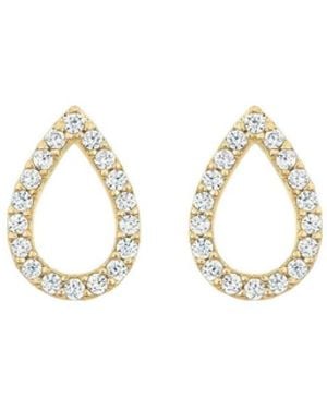 Josh & Chloe Livia Teardrop Crystal Stud Earrings - White