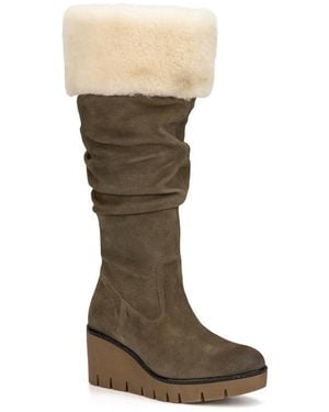 Vintage Foundry Arabella Wedge Boots - Natural
