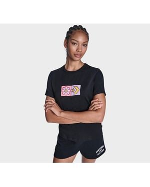 Converse Flower Grid T-shirt - White