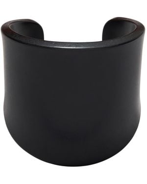 Donna Karan Black-tone Resin Cuff Bracelet