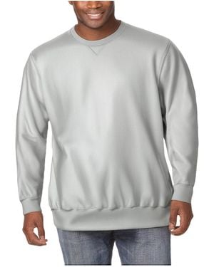 Kingsize Big & Tall Fleece Crewneck Sweatshirt - Gray
