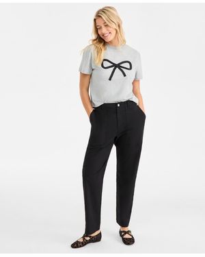 On 34th Straight Leg Patch-pocket Pants - Blue