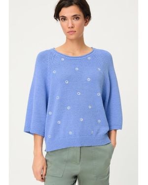 Olsen Embellished Sweater - Blue