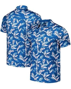 Flomotion Wm Phoenix Open Birds Of Paradise Polo Shirt - Blue