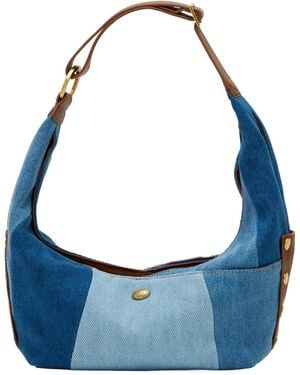 Hammitt Tom Zip Small Leather Hobo Bag - Blue
