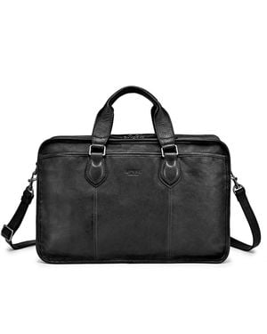 Old Trend Genuine Leather Speedwell Brief Bag - Black