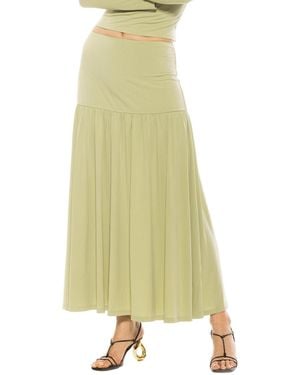 Alexia Admor Lia Shirred Maxi Skirt - Yellow