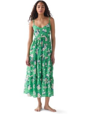 Kate Spade Tier Cover Up Swim Dress - Green
