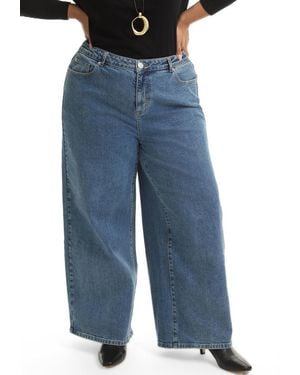 June + Vie June + Vie June + Vie Curvie-fit High-rise Jeans - Blue