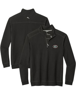 Tommy Bahama Detroit Lions Big Tall Montego Bay Half-zip Jacket - Black