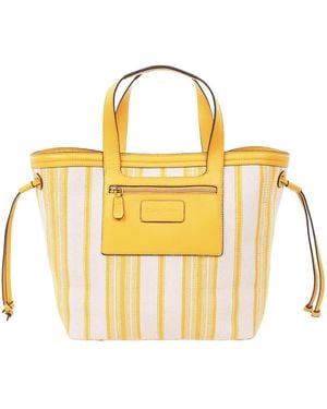 Tommy Bahama Canvas Stripe Large Tote - Yellow