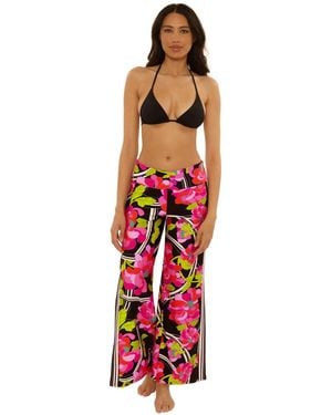 Trina Turk Bougainvillea Printed Swim Pants - Red