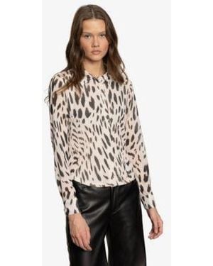 Sanctuary Fitted Mesh Button Down Top - White