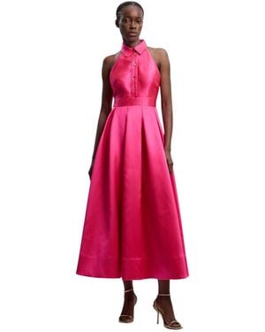 Karen Millen Collared Maxi Dress - Pink