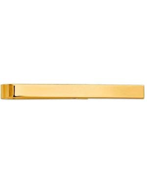 Curata Jewelry 4.5mm 10k Polished Tie Bar - Yellow