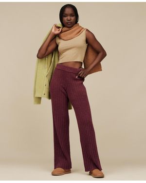 UGG Terri Ribbed Pajama Pants - Red