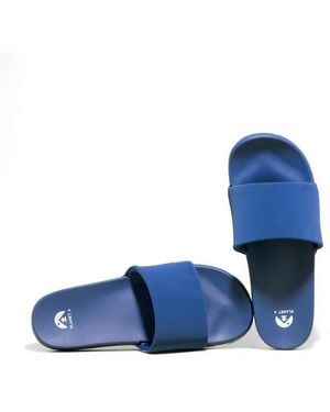 Dearfoams Planet A Regnr8 Slide Sandal - Blue