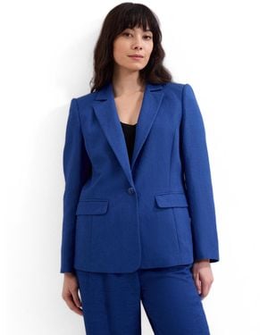 Phase Eight Floette Linen Blazer - Blue
