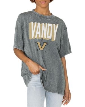 Gameday Couture Vanderbilt Commodores Solid Defense Oversized T-shirt - Gray
