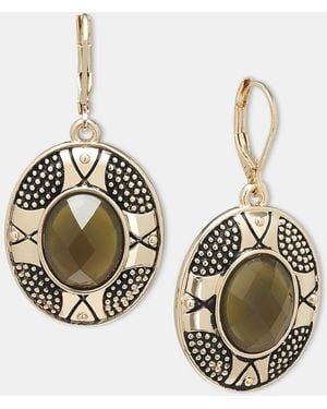 Style & Co. Green Jewel Drop Earrings - Metallic