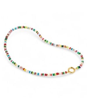 Little Sky Stone Cameron Sterling Silver Multicolor Quartz Beaded Necklace - White
