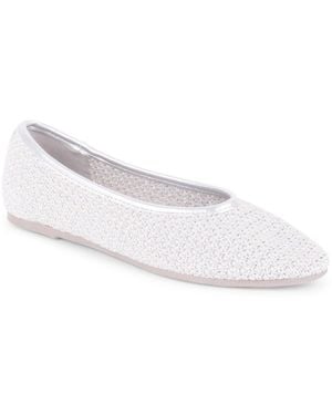 Tahari Sapporo Slip-on Ballet Flats - White