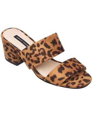 French Connection Block Heel Two-piece Dress Sandals - Brown