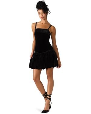 Steve Madden Giovanna Bubble Sleeveless Mini Dress - Black