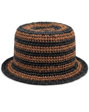 BrunnaCo Brigitte Handwoven Raffia Sun Hat - Brown