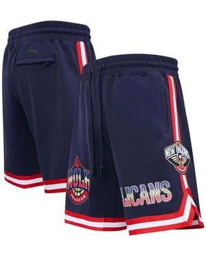 Pro Standard New Orleans Pelicans Chenille Shorts - Blue
