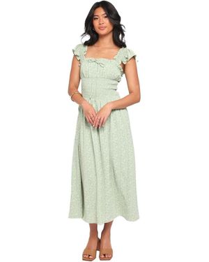 Petal & Pup Bronte Midi Dress - Green