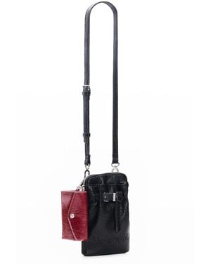 Desigual Faux Leather Phone Holder - White