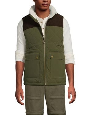 Lands' End Insulated Field Vest - Green