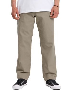 Quiksilver Stretch Cotton Canvas Beach Pants - Gray