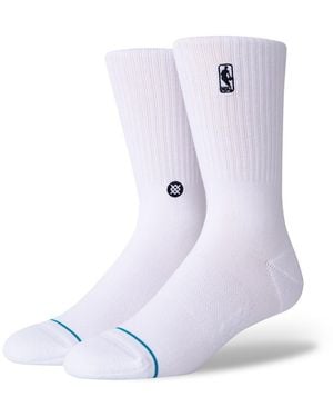 Stance And Nba Logoman Crew Sock - White