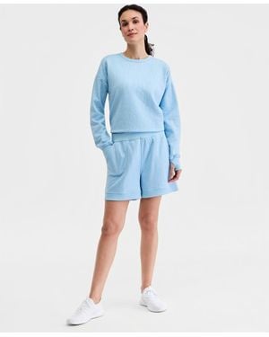 ID Ideology Quilted Reversible Shorts - Blue