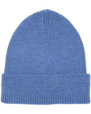 Alfani Merino Wool Ribbed Beanie - Blue