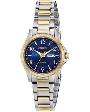 Citizen Quartz Stainless Steel Bracelet Watch 28mm - Multicolor