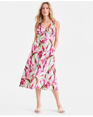 chinese dress ladies Floral Printed Maxi Dress  New York & Company