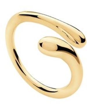 Lucy Quartermaine Open Drop Ring - Black