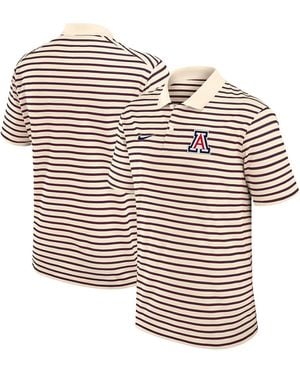 Nike Arizona Wildcats Solid Foundation Striped Performance Polo Shirt - White