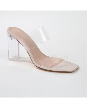 BERNESS Emmi Clear Strappy Mule - White