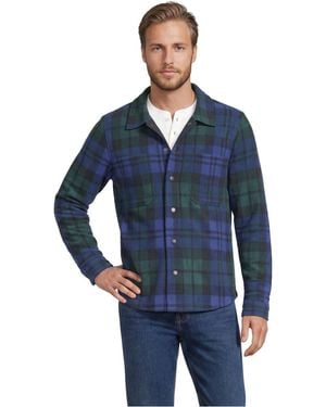 Lands' End Anyweather Fleece Shirt Jacket - Blue