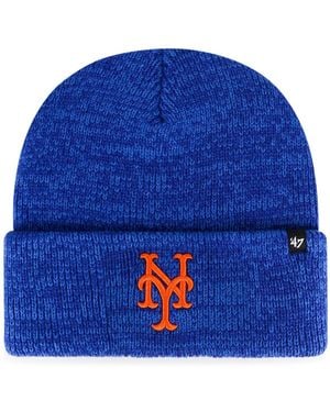 '47 New York Mets Brain Freeze Cuffed Knit Hat - Blue